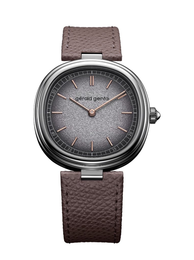 Housed in a 38mm white gold cushion-shaped case, this timepiece combines understated elegance