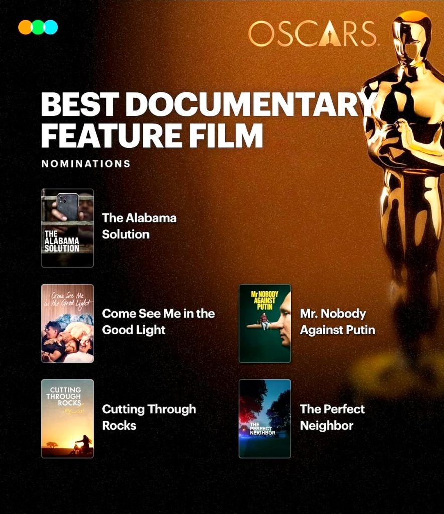 the alabama solution, come see me in the good light, mr nobody against putin, oscars 2026, oscars 2026 nominations