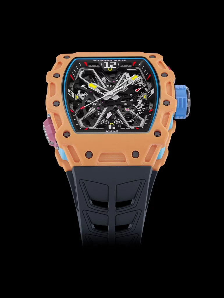 Richard Mille watches made for Rafael Nadal look impossibly delicate yet survive the violence of his topspin