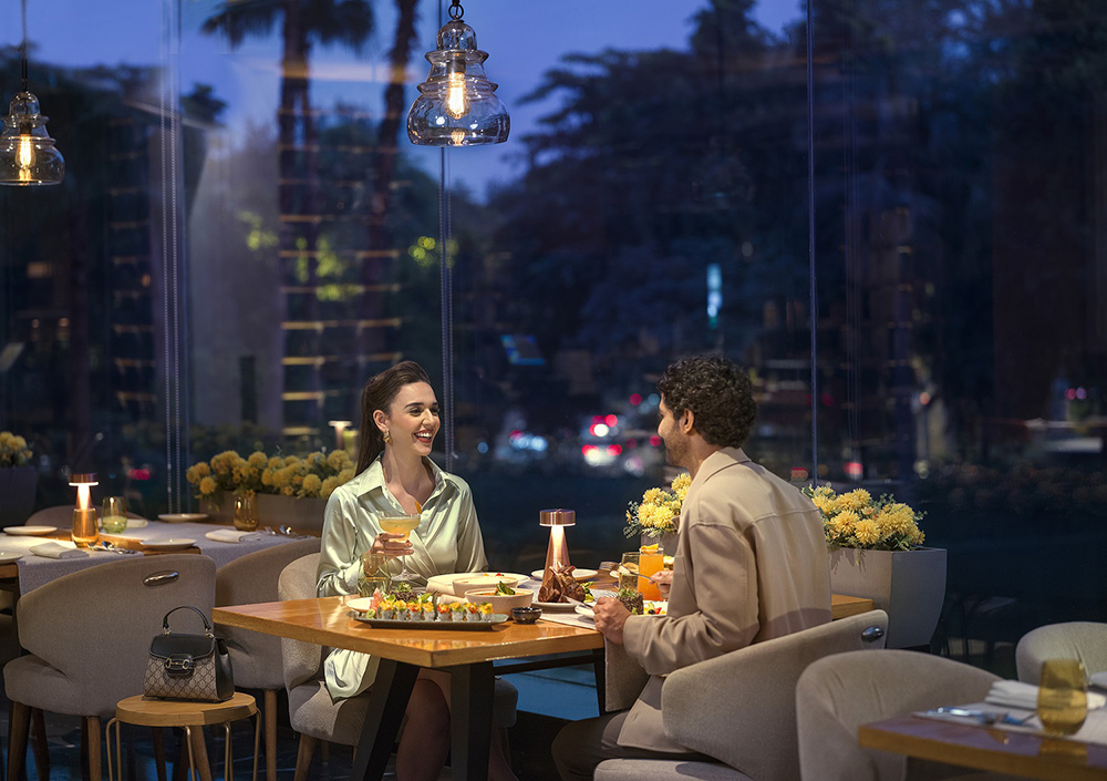 Couple dining at Tamra, Shangri-La Eros New Delhi, restaurants at Shangri-La Eros New Delhi, Valentine's Day 2026, love, romance, romantic dinner India, candlelit dinner, couples dining India,