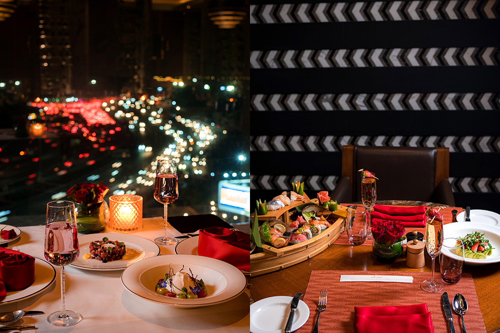 love-filled evening, romantic cuisine India, candlelight dinner for couples, Valentine's Day date ideas, The Leela Ambience Gurugram Hotel, spectra at the leela, zanotta at the leela price,