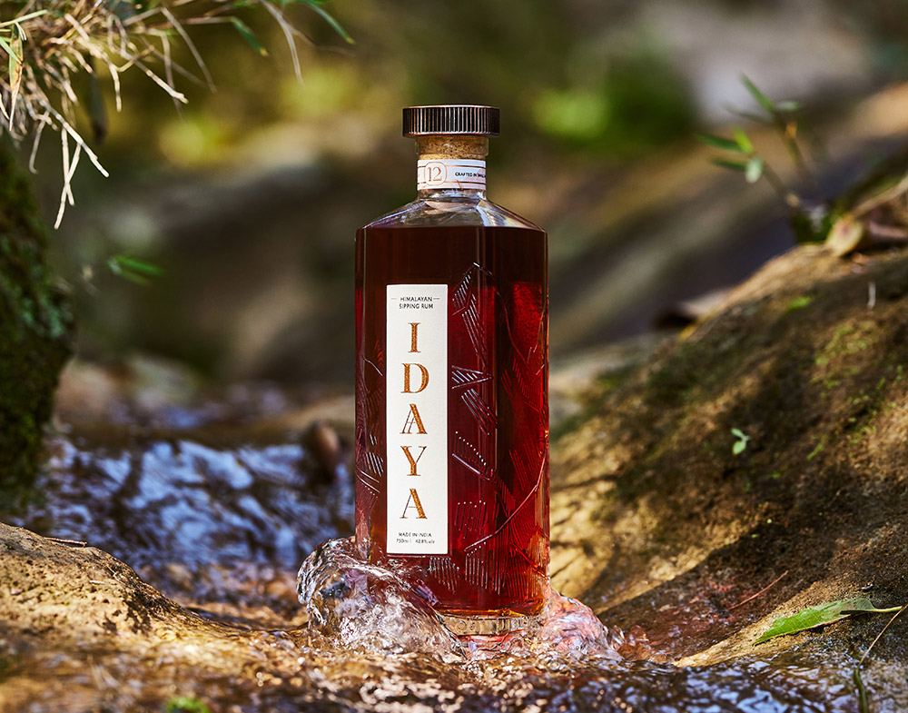 IDAAYA IN HIMALYA, alcohol home grown in india idaaya, idaaya himalayam sipping rum, idaaya price in delhi, idaaya rum sipping,