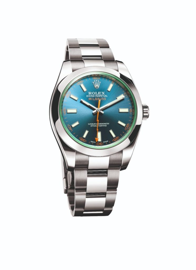 The Rolex Milgauss was created for scientists and engineers working in environments saturated with magnetic fields, offering resistance up to an impressive 1,000 gauss