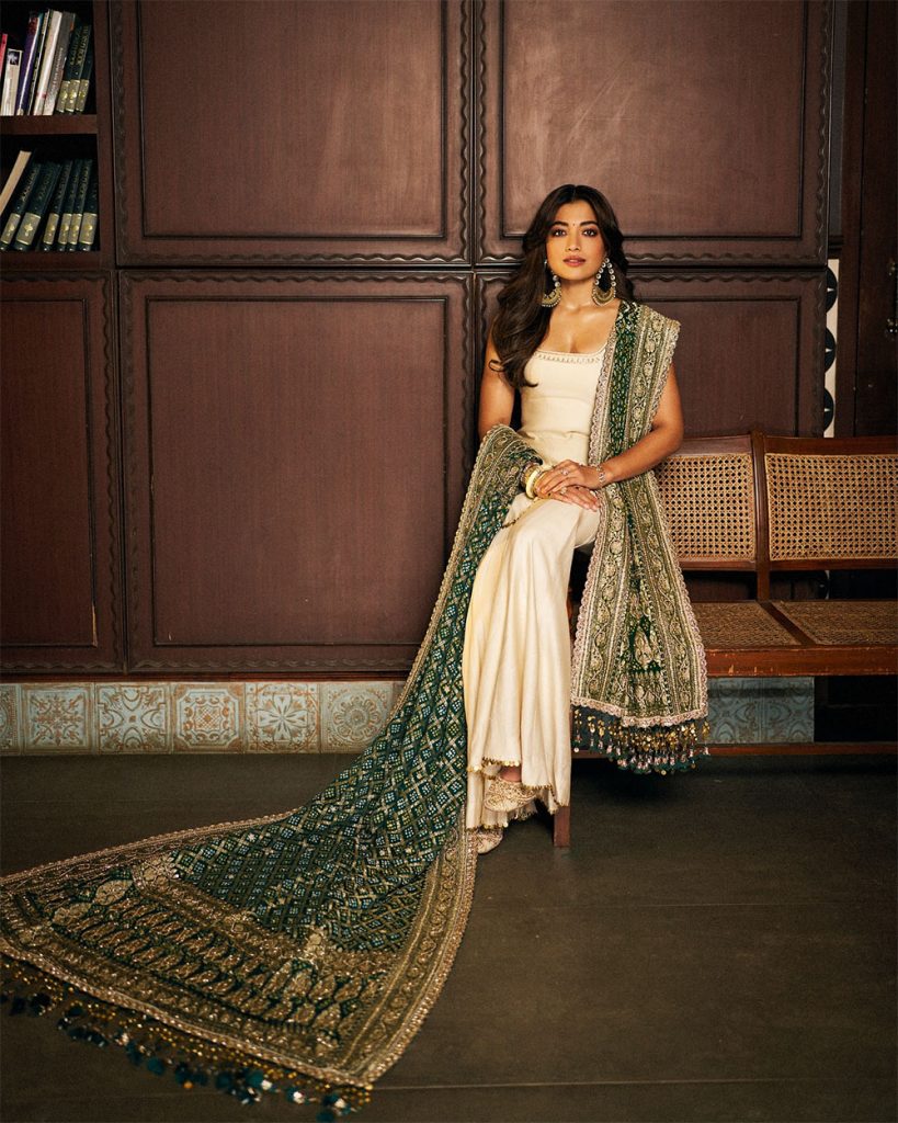 rashmika_mandanna Bold and Beautiful in Anjana Bohra