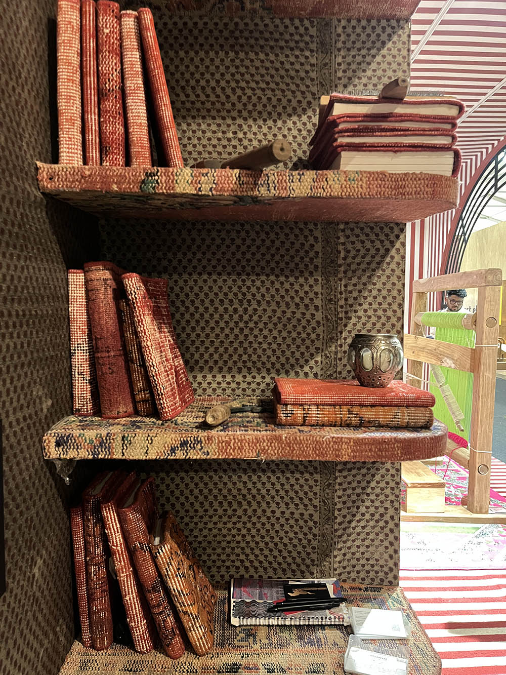 exquisite rugs adorning as book jackets