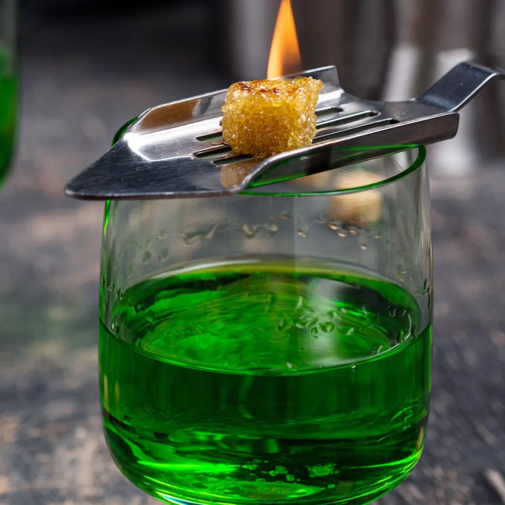 If you have seen absinthe prepared properly, you will know that it is not merely poured but performed
