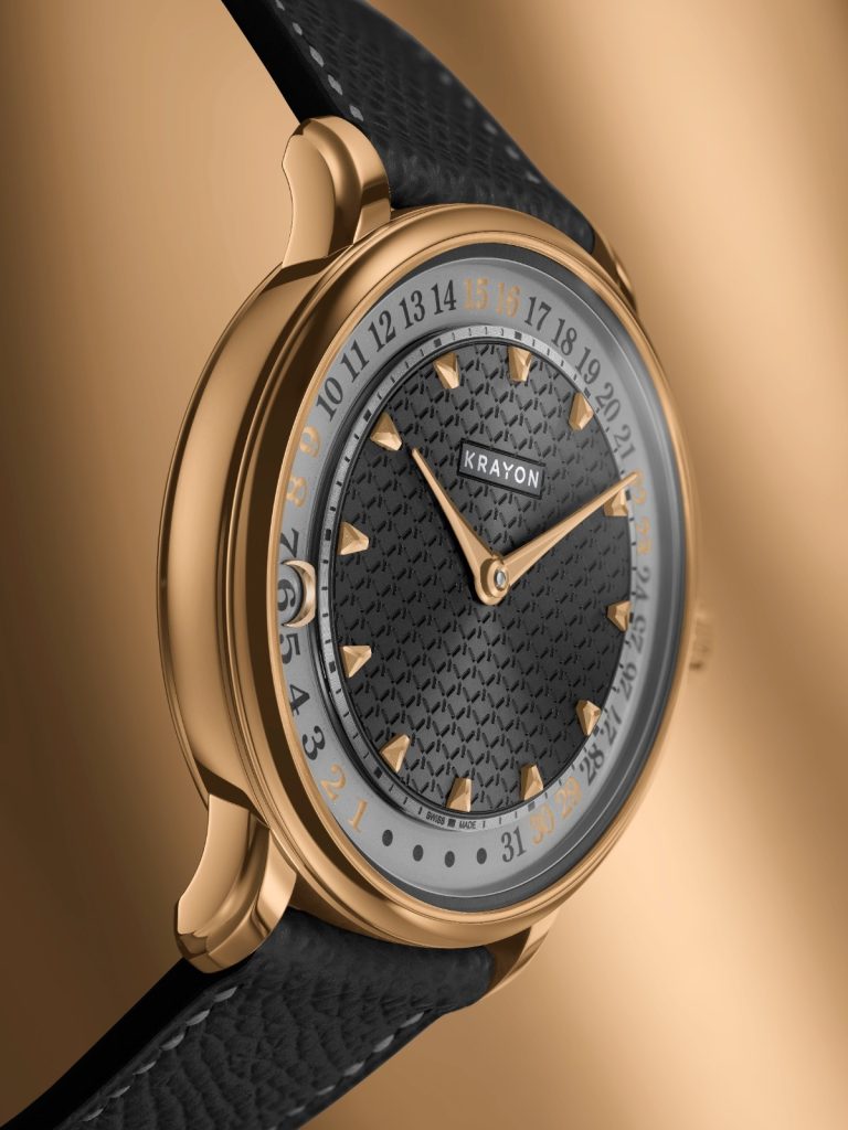 The month unfolds with an almost architectural rhythm, orchestrated through two superimposed discs