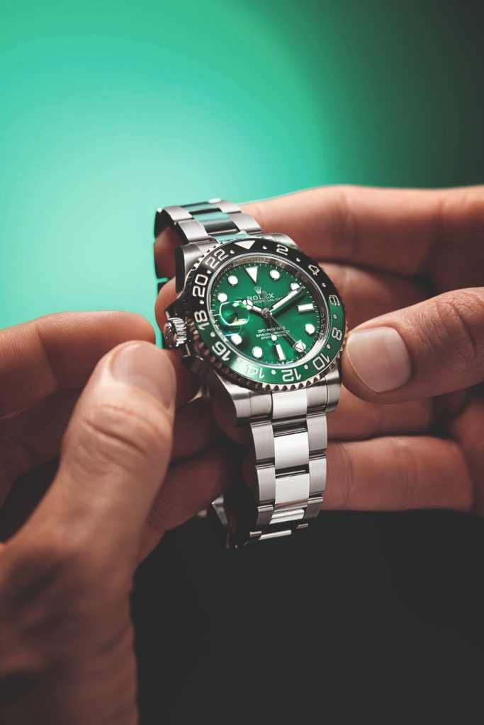 This travel watch confidently breaks convention, placing its crown and crown guards at 9 o’clock