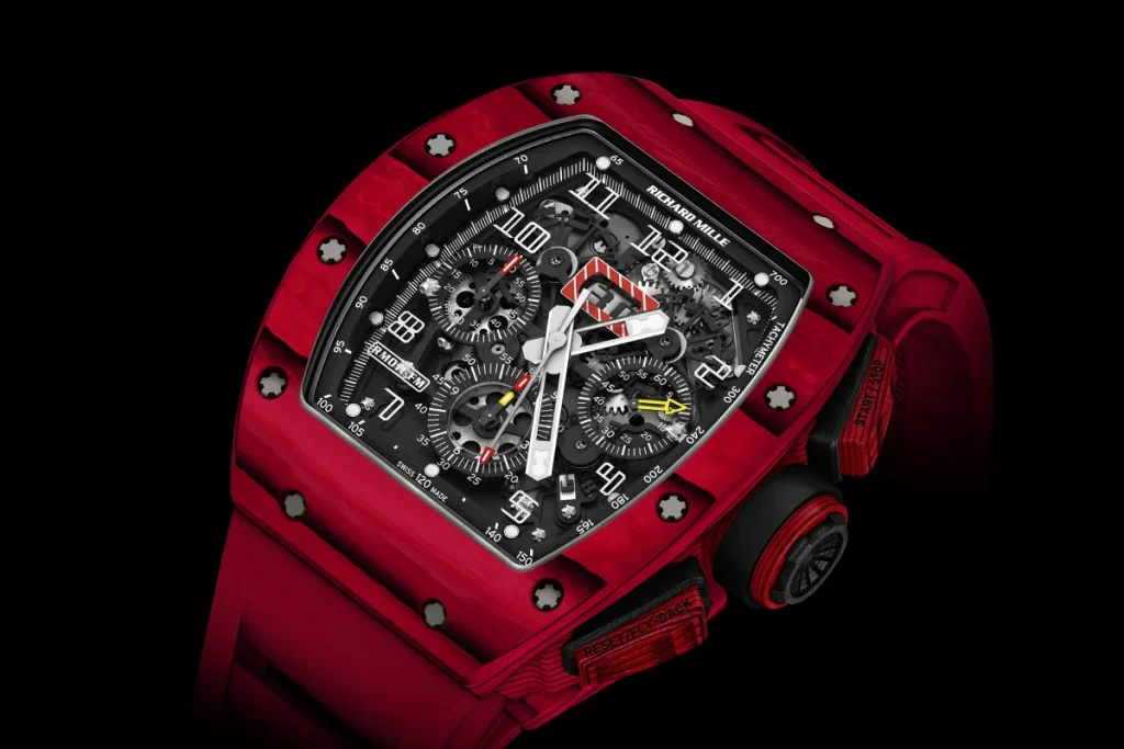 Scorpio operates with controlled intensity. The RM 011 presents technical complexity
