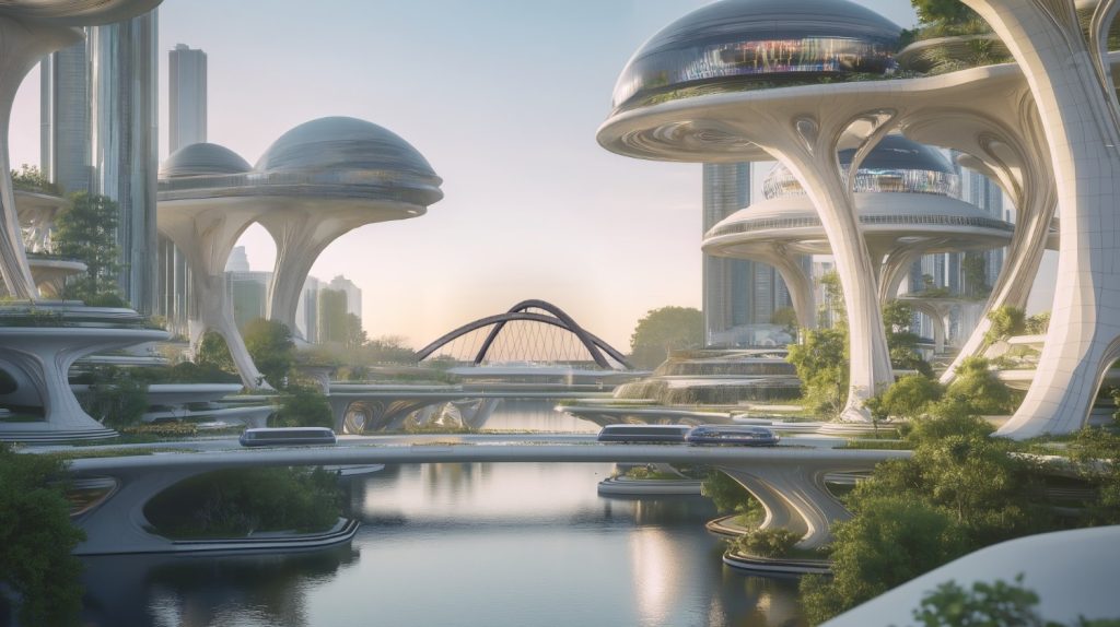 It becomes a space to be entered rather than merely observed. Past, present and future