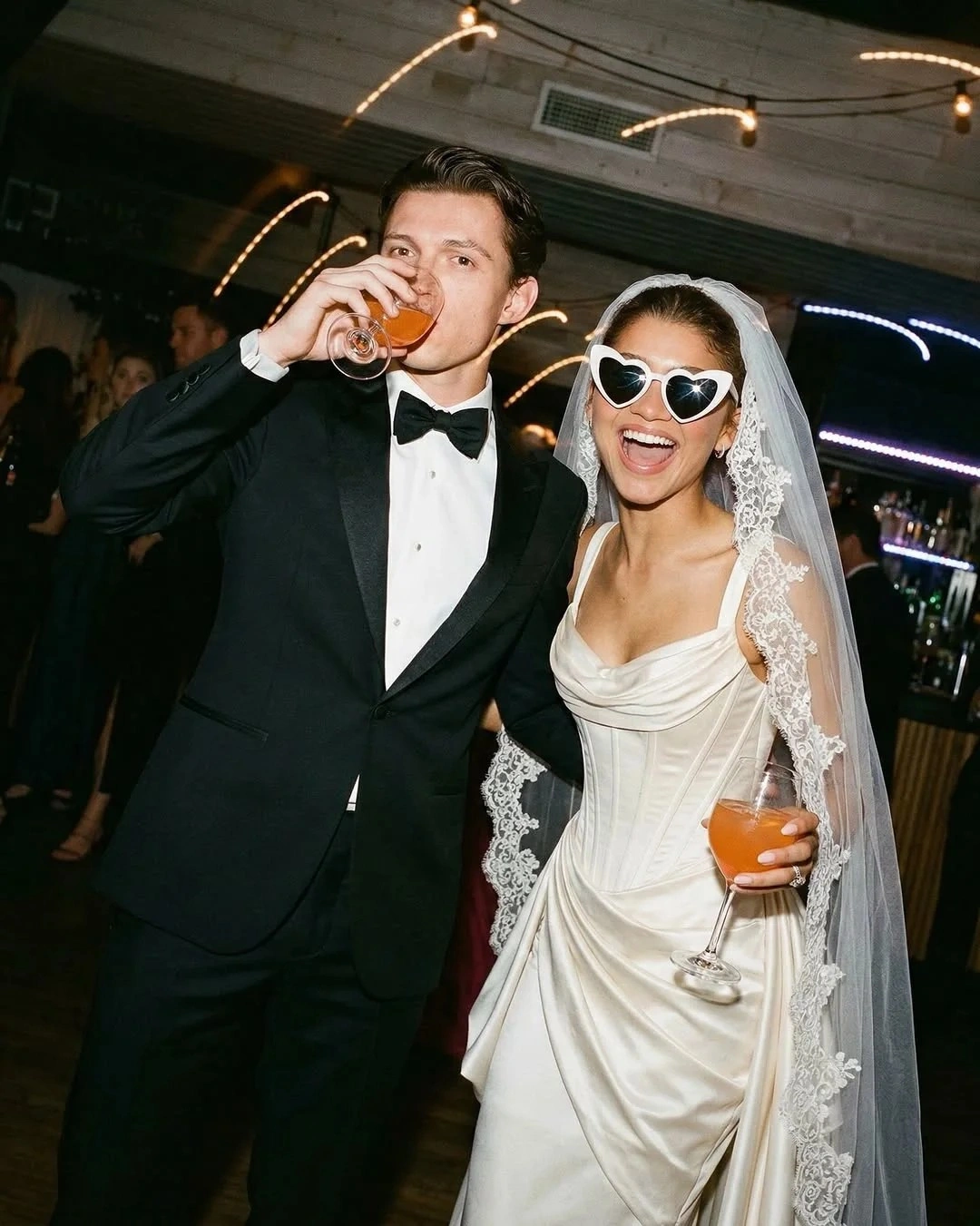 Zendaya in a wedding dress, tom holland and zendaya relationship timeline, Zendaya and tom holland romance timeline,