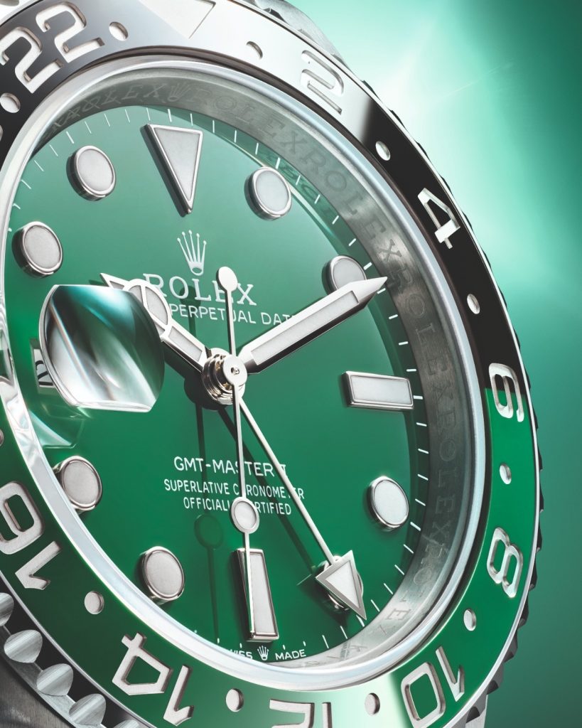 This travel watch confidently breaks convention, placing its crown and crown guards at 9 o’clock