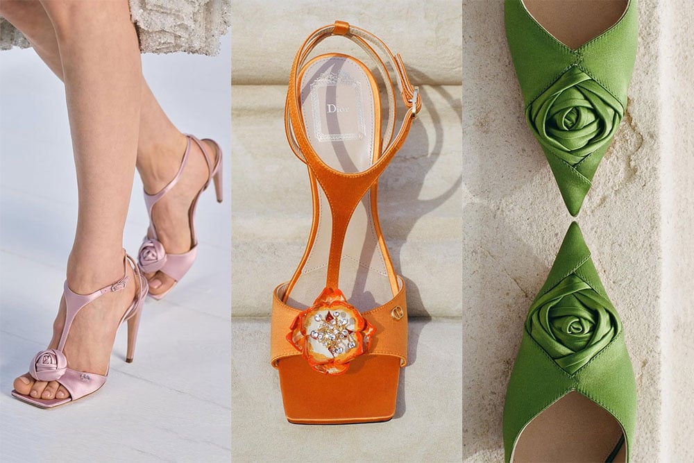 dior accessories, dior made water lily pond in the middle of paris, dior polka dot shoes, 