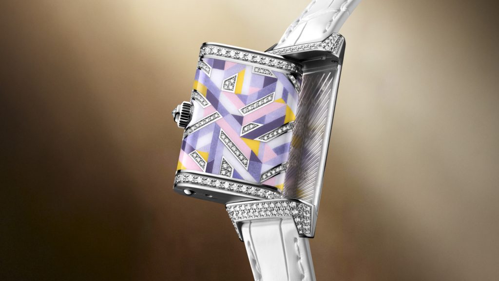 Paying homage to its origins, the Jaeger-LeCoultre Reverso One 'Precious Colours' draws direct inspiration from the exuberant elegance of Art Deco