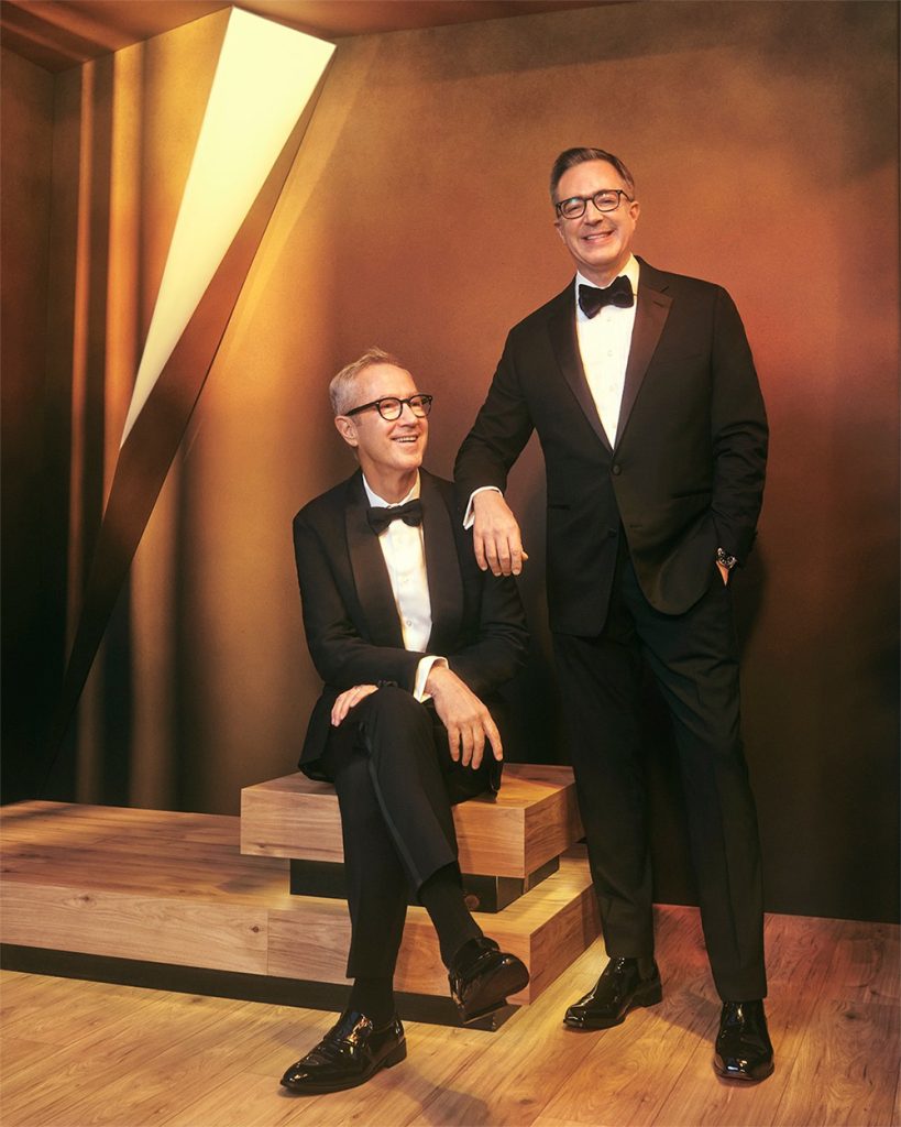 Bill Kramer, CEO of the Academy of Motion Picture Arts and Sciences (R), and Peter Cipkowski x Governors Awards.