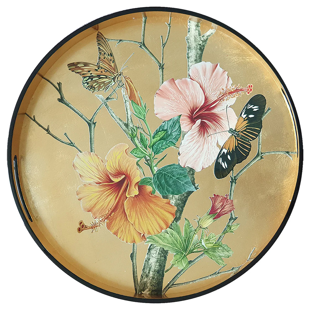 Plate & Peonie Butterfly Lacquered Tray, luxury Eid gift option for loved ones, personalized Eid gifting for him, personalized Eid gifting for her, personalized Eid gifting for loved ones, Eid gifting online store, 