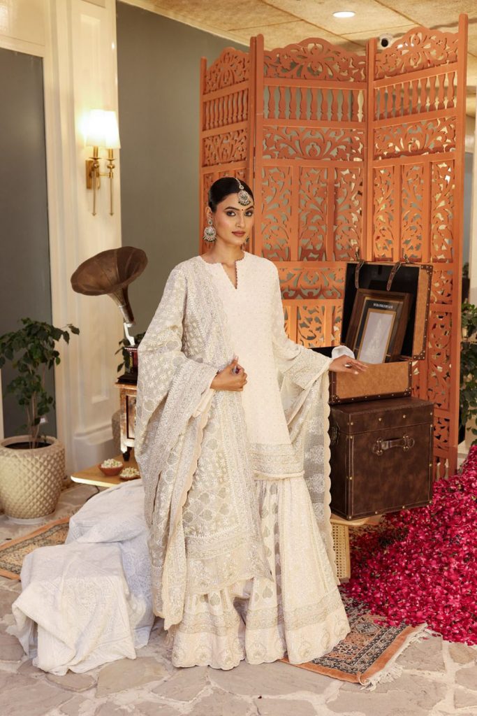 Off-White Mehr Sharara Set, personalized Eid gifting for her, personalized Eid gifting for loved ones, Eid gifting online store, Eid gift option online shopping, Eid gifting ideas 2026, Eid gift option 2026, 