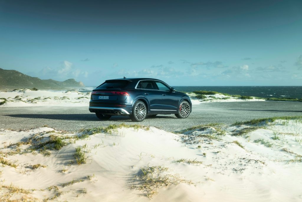 On the outside it looks exactly how a fast SUV should look. Slightly menacing. Slightly over the top