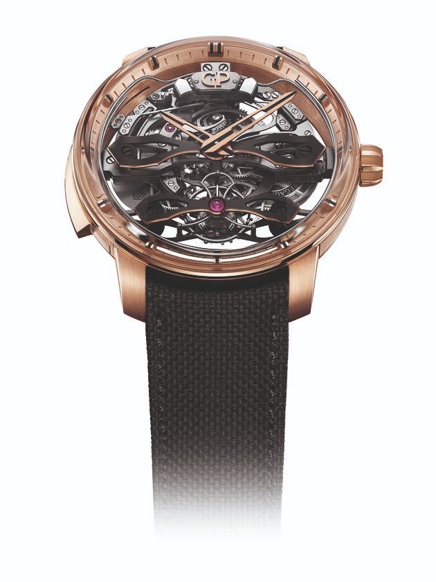 Every technical decision serves this ambition. The plate and bridges are fashioned from titanium