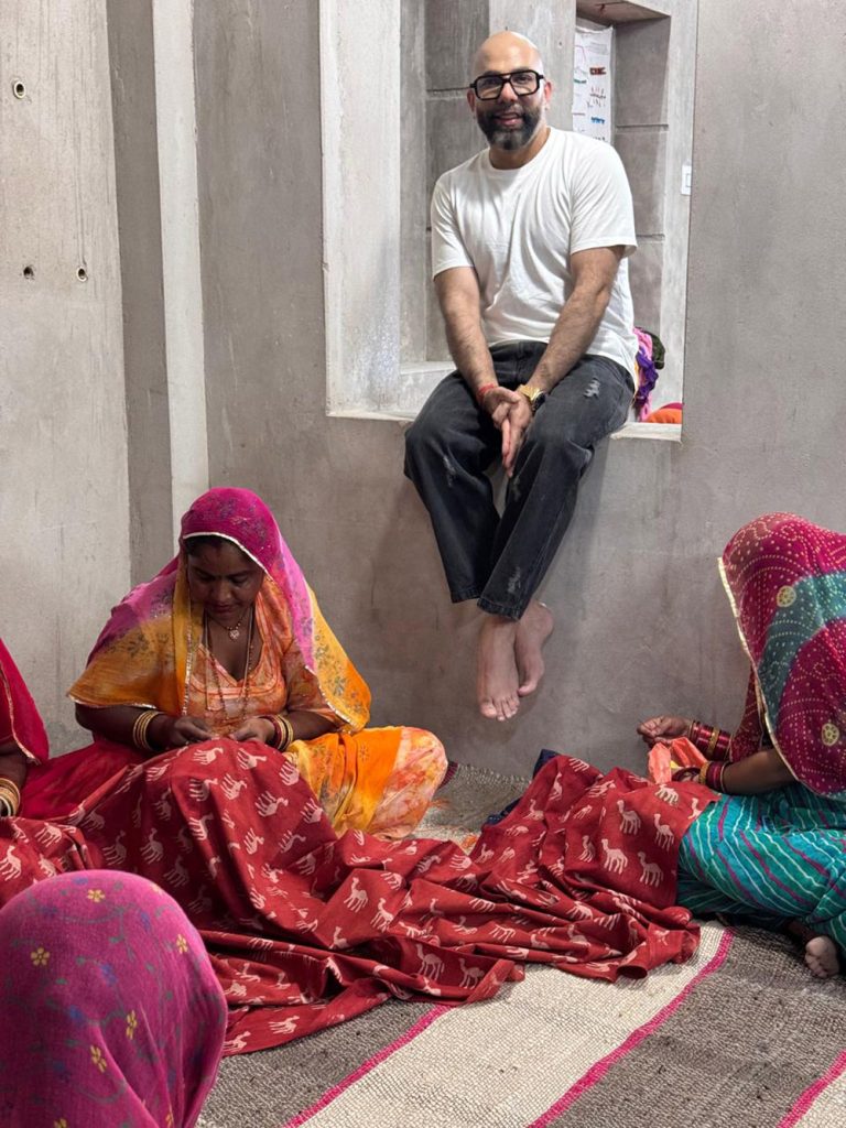 Mayyur Girotra working with local women, Indian handloom, Indian embroidery, Indian weaving, Indian traditional fabrics, Indian artisanal textiles, Mayyur Girotra traditional, Mayyur Girotra contemporary, Mayyur Girotra celebrity wear, 