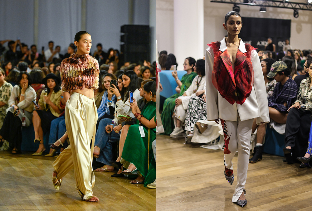 Anamika Khanna’s AK|OK SS’26 showcase at Lakmē Fashion Week A Subtle, Thoughtful Palette, AK|OK designer wear, AK|OK collection, AK|OK bridal collection, AK|OK couture, AK|OK Indian fashion, AK|OK luxury label, AK|OK contemporary fashion, AK|OK designer outfits, AK|OK runway collection,