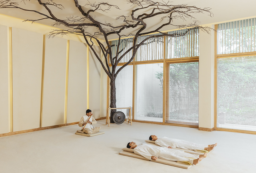 Inside one of the healing rooms