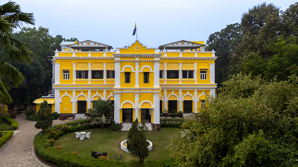 The Belgadia Palace, Odisha (ariel view)