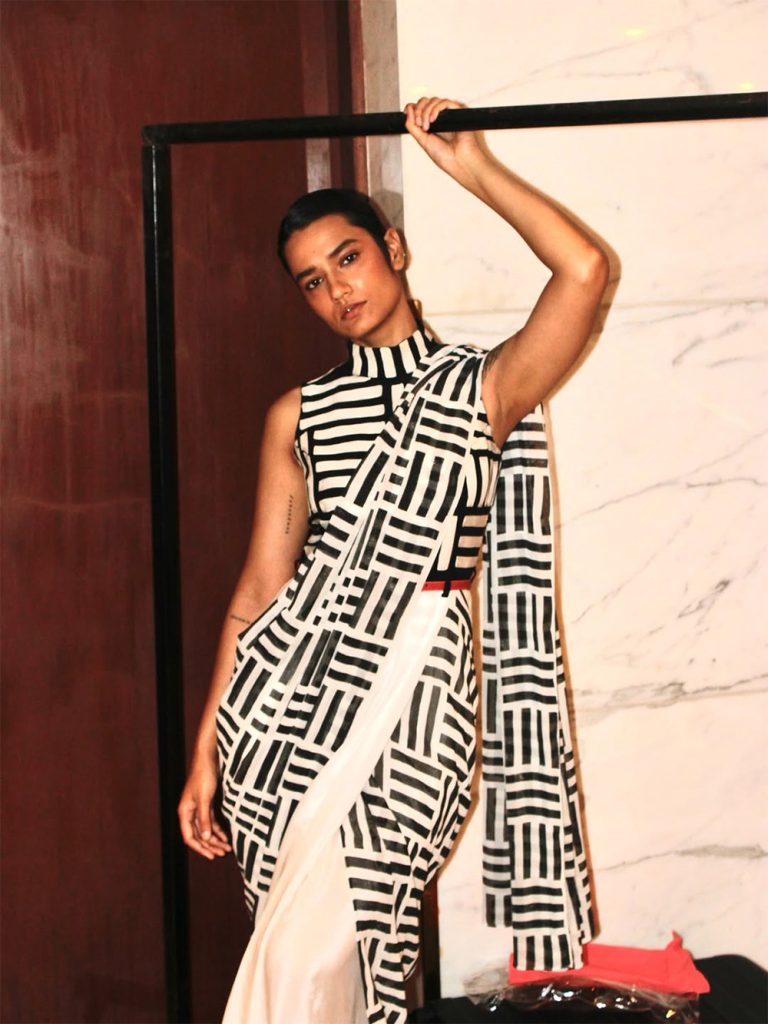 Indian drape modern wardrobe