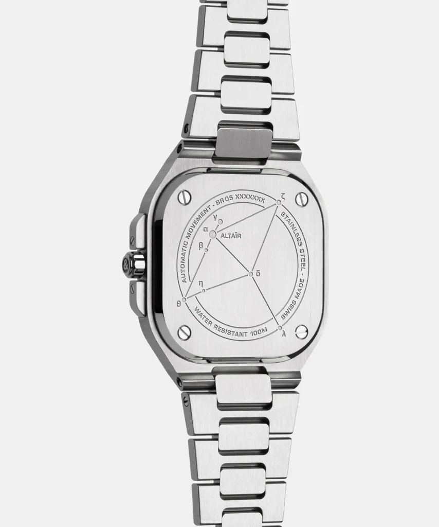 Turn the watch over, and the whole celestial theme rather cleverly refuses to end