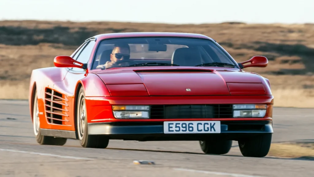Leo seeks presence and recognition, and the Testarossa delivers unmistakable visual drama