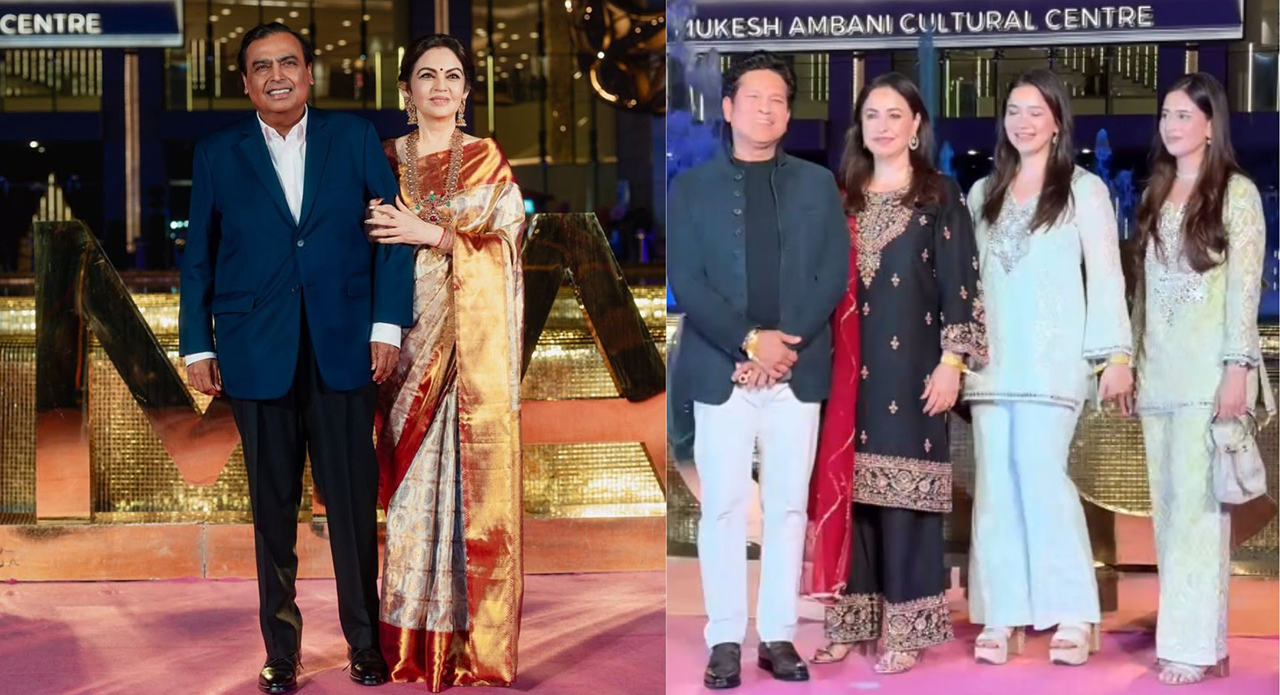 Celebrity Style: Sachin Tendulkar’s Family Stuns In Ethnic Looks At Nita Ambani’s NMACC Bash