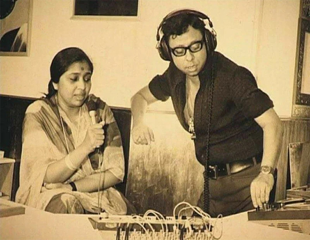 Asha Bhonsle with RD Burman