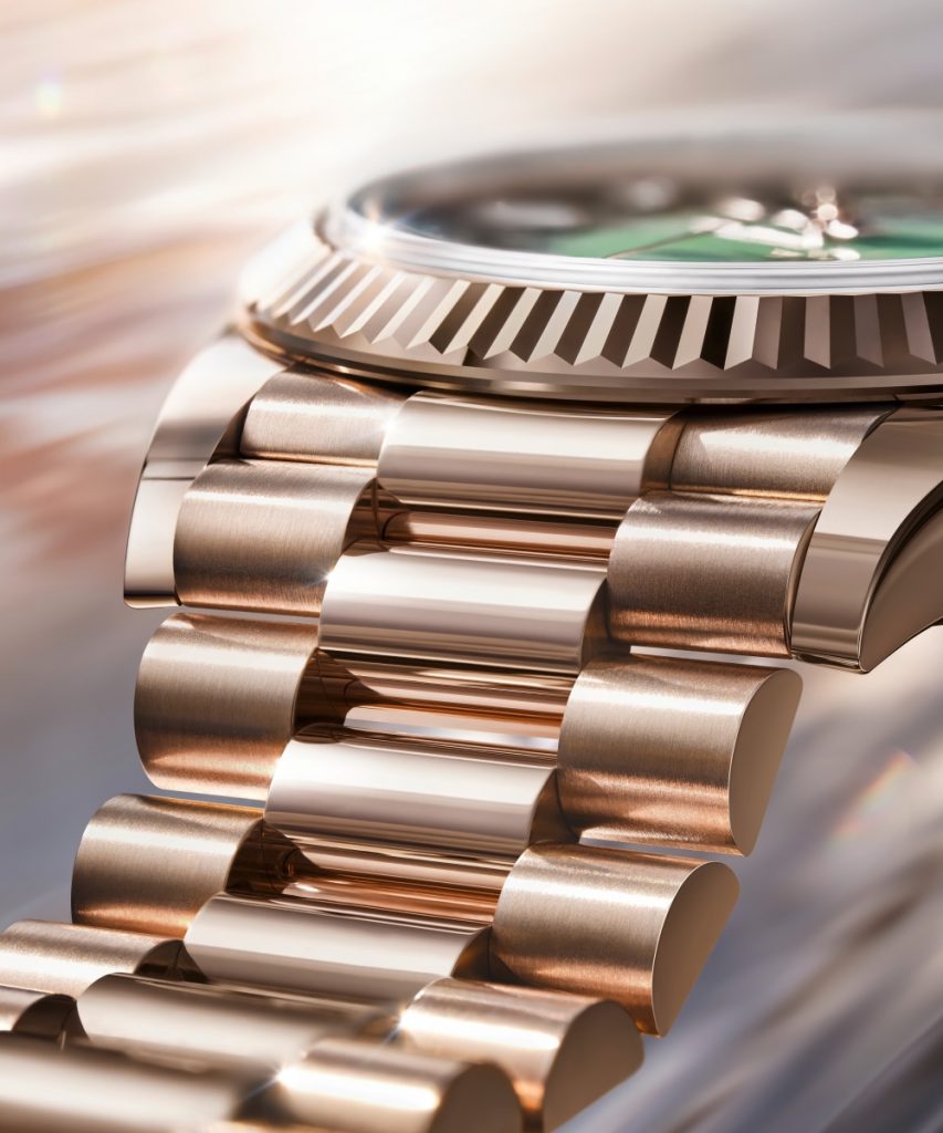 As expected, the Day-Date 40 carries the Superlative Chronometer certification, now strengthened