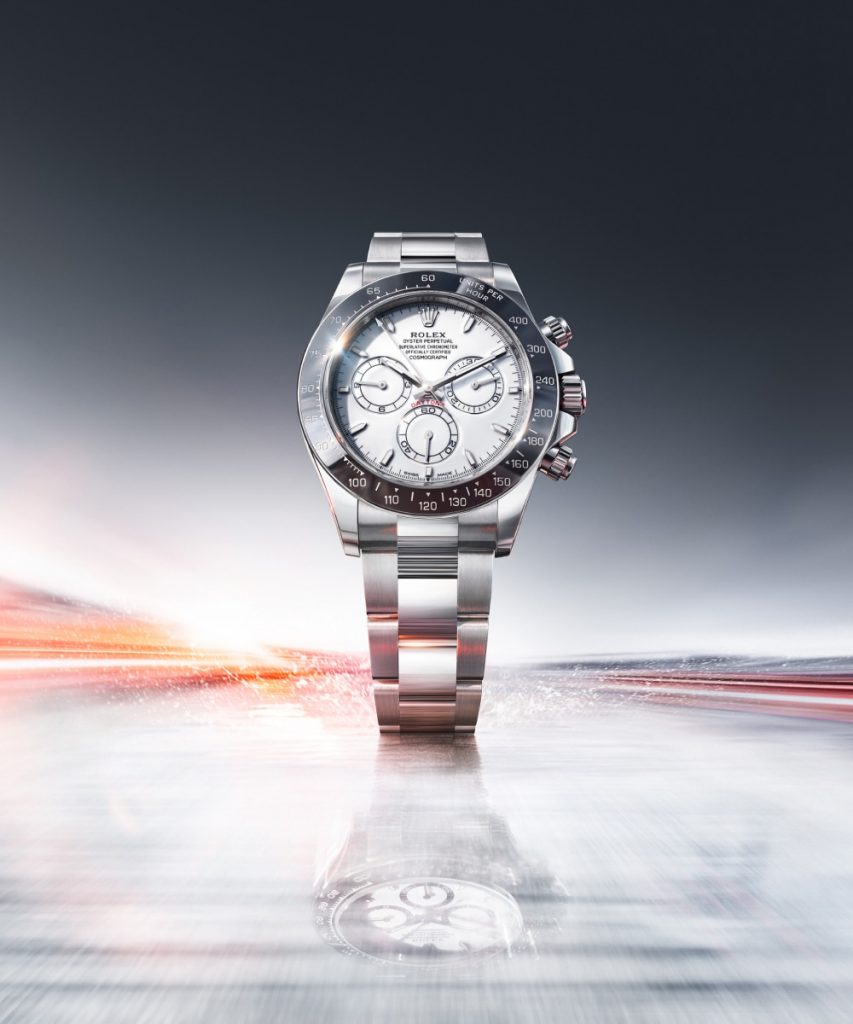 The Rolex Cosmograph Daytona arrives in a configuration that feels both unexpected and entirely inevitable