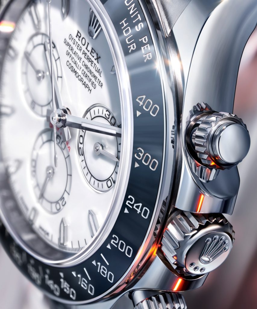 The dial, however, is where the watch truly asserts its identity. Rendered in white enamel