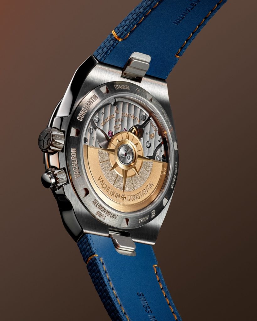 Powering the watch is the Calibre 5110 DT 3, a self winding movement with a 22ct gold Overseas oscillating weight