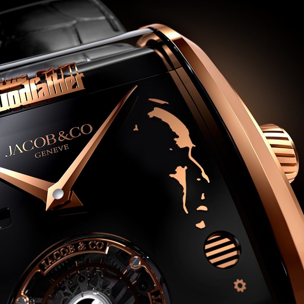 The 42mm 18ct rose gold case sits with a curved, ergonomic profile, measuring 17mm in height