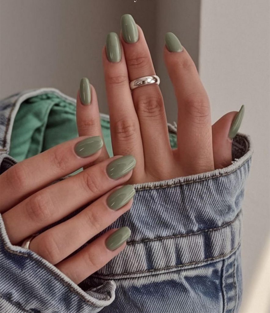 Sage Green Nails