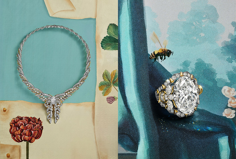 Tiffany & Co. garden installation, Tiffany & Co. luxury hidden garden, Tiffany & Co. immersive garden design, Tiffany & Co. brand garden concept,