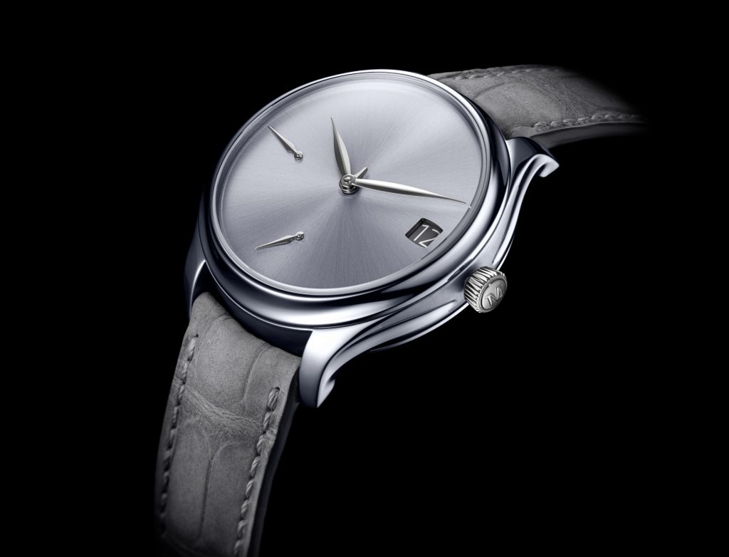 The watch is housed in a 42mm tantalum case, its presence elevated by a smoothly curved sapphire crystal