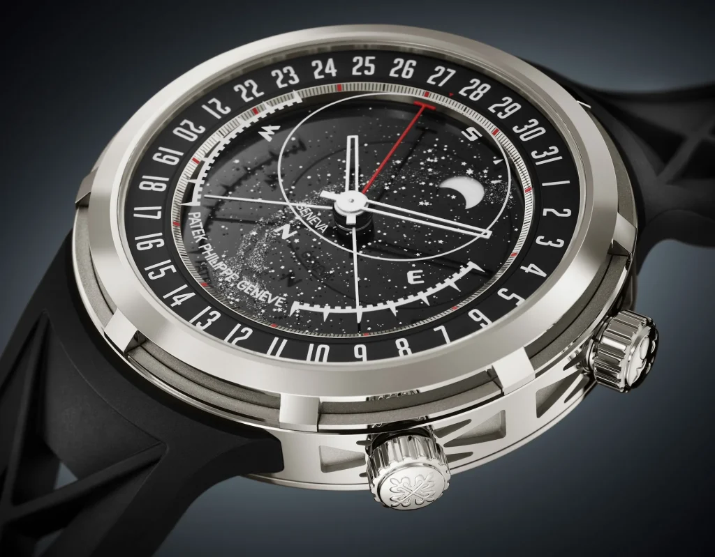 The 6105G Celestial sunrise and sunset is not so much a watch as it is a personal planetarium