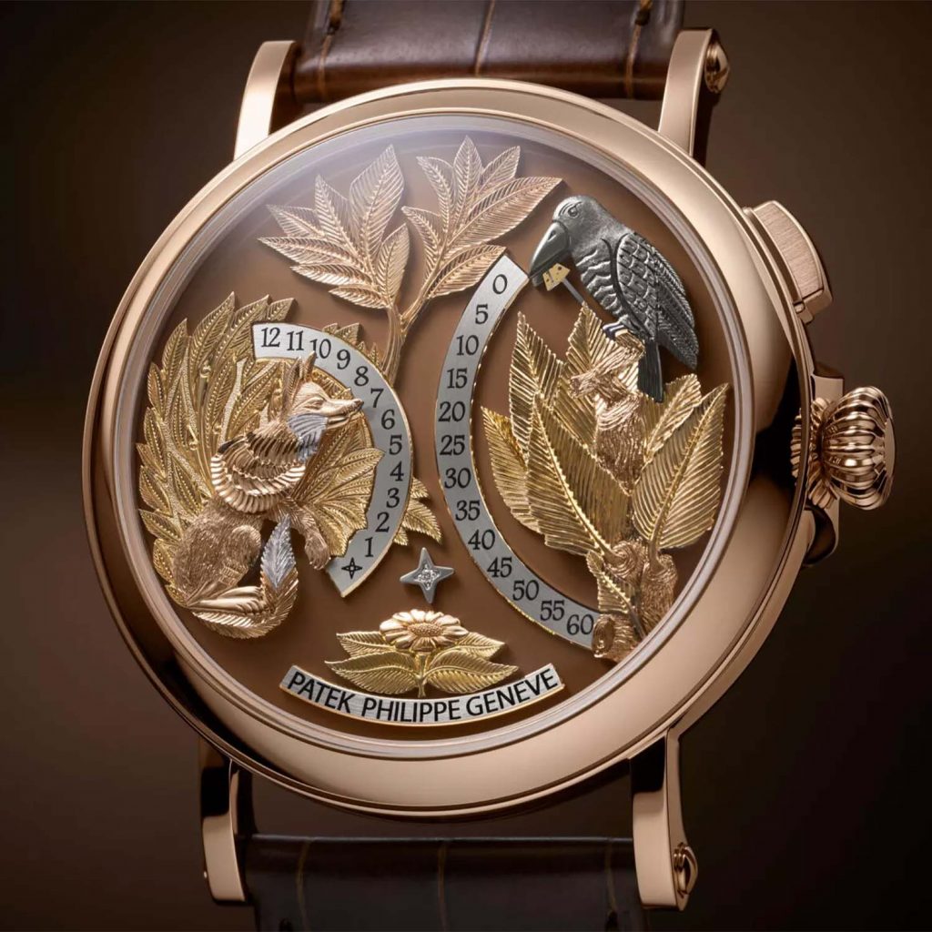 With the 5249R “The Fox and The Crow,” Patek Philippe ventures into the realm of storytelling