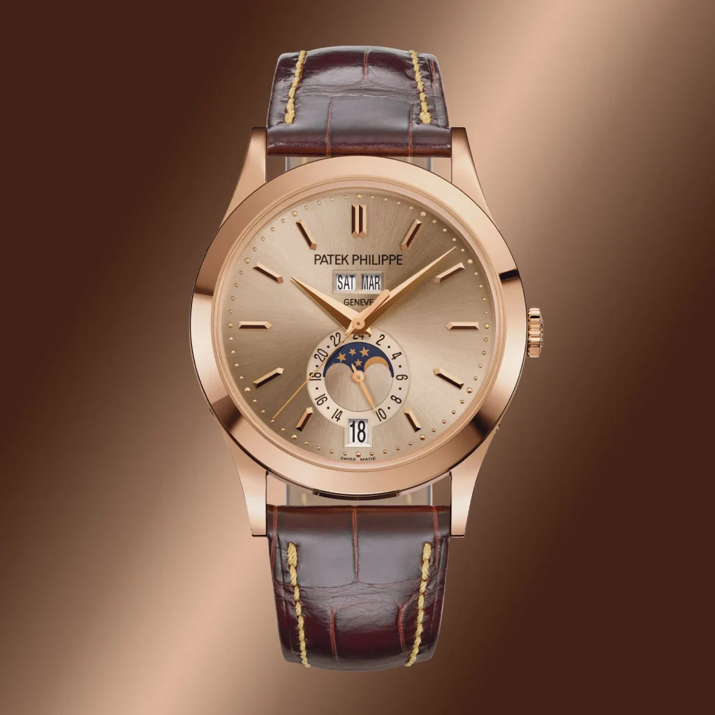 The 5396R returns with a sandy beige dial and rose gold case,
