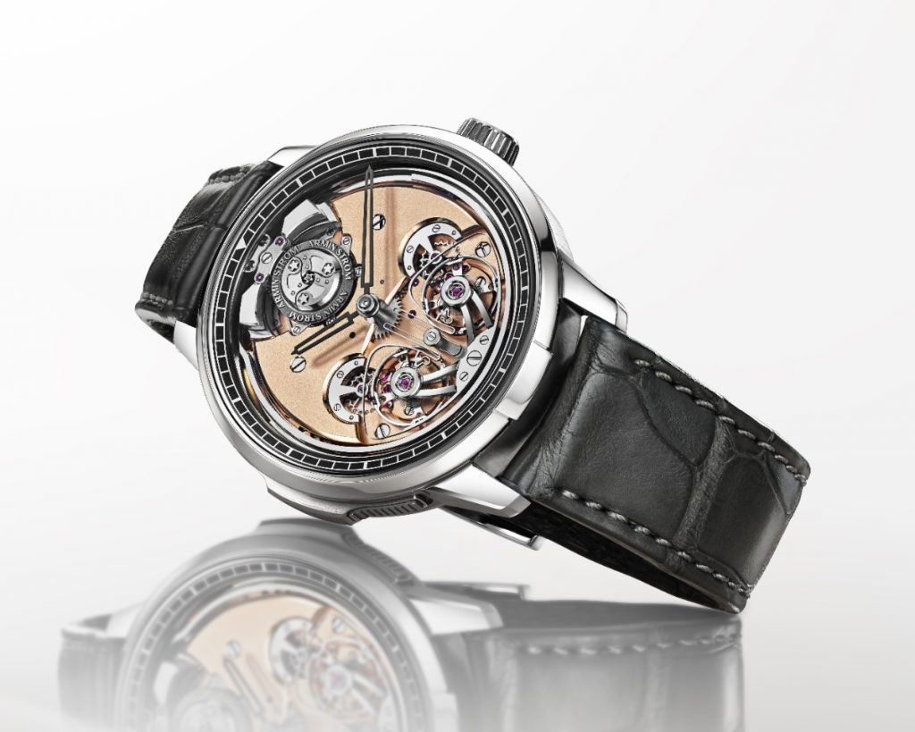 Encased in a 42mm titanium case and limited to just 25 pieces, this extraordinary creation from Armin Strom immediately