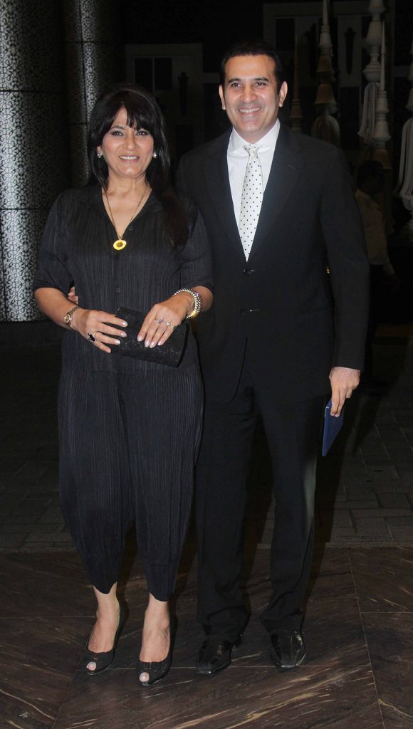 Bollywood actor Archana Puran Singh with her husband and actor Parmeet Sethi 