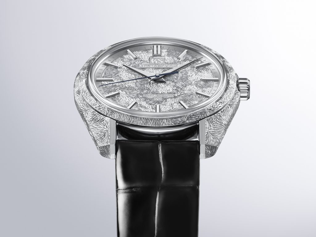 Limited to just 50 pieces, this exceptional creation from Grand Seiko arrives in a 40mm platinum case