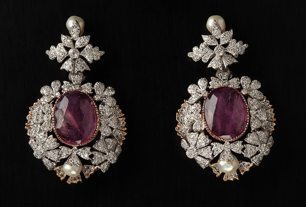 Large size rubies with diamonds from Poonam soni collections
