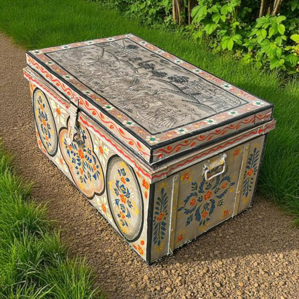 The Old Tin or Wooden Trunk, eco,friendly interior design,creative reuse ideas,recycled furniture ideas,unique home styling,second life furniture,sustainable living decor,