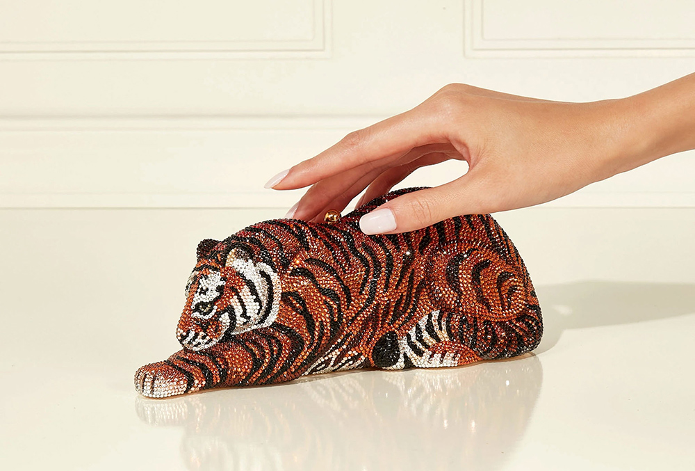 Wildcat Bengal Tiger judith leiber, Judith Leiber India exclusive launch, Judith Leiber premium accessories India, 