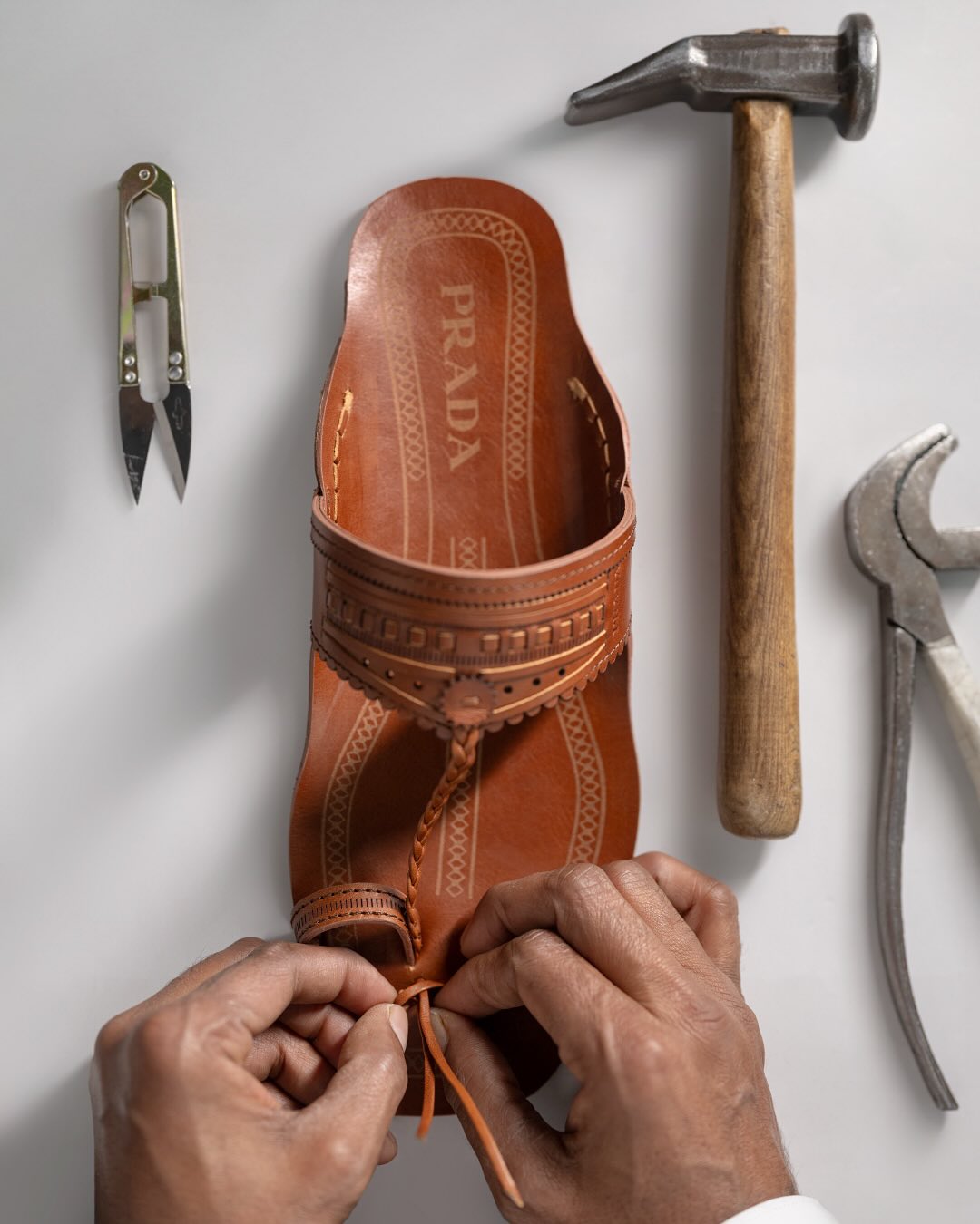 Prada Made in India sandalsPrada sandals controversy luxury sandals India Prada India strategy Made in India fashion luxury